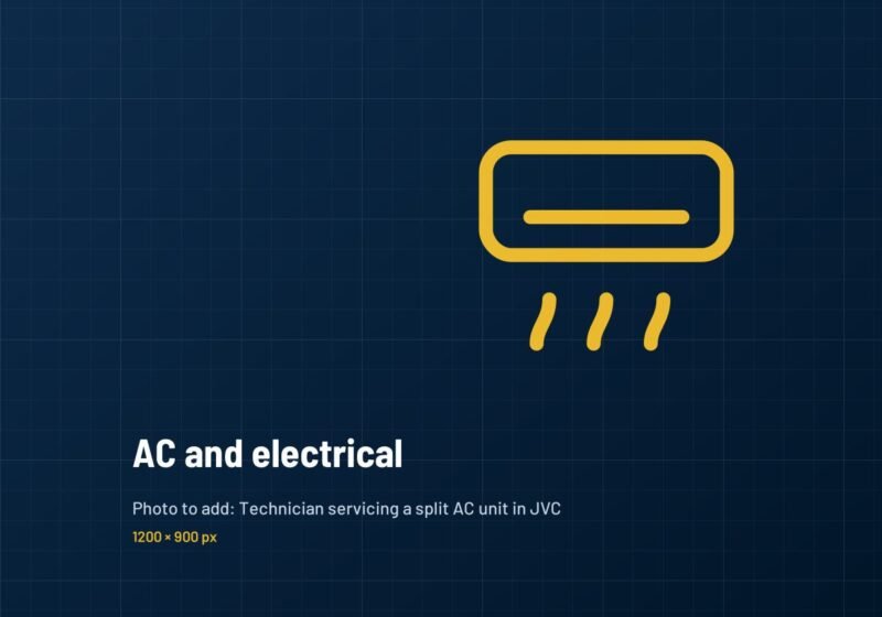 AC service and electrical repairs in JVC