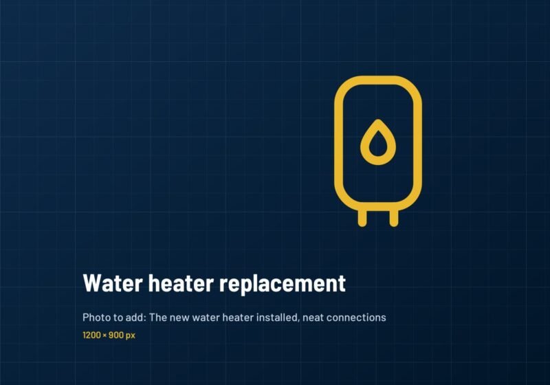 Water heater replacement in Autograph, JVC