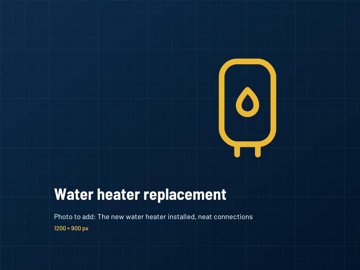 New water heater installed in a JVC apartment